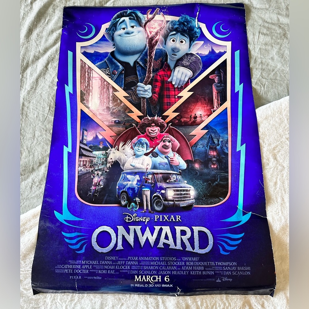 ONWARD by Disney Pixar Movie Poster - 40” x 27”